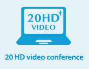 20 HD video conference