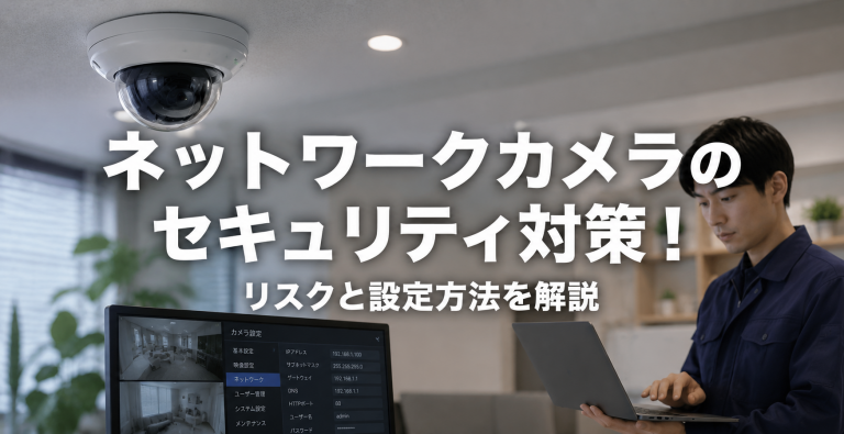 ネットワークカメラのセキュリティ対策！リスクと設定方法を解説
