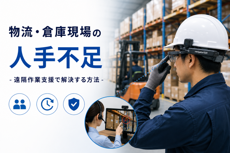 物流・倉庫現場の人手不足を遠隔作業支援で解決する方法とは