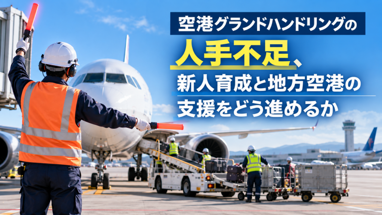 空港グランドハンドリングの人手不足、新人育成と地方空港の支援をどう進めるか