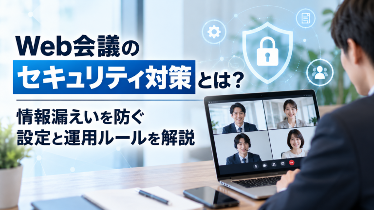 Web会議のセキュリティ対策とは？情報漏えいを防ぐ設定と運用ルールを解説